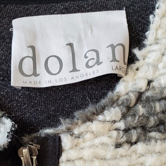 Anthropologie Zip up Sweater heavy knit panel sz L - Picture 2 of 10